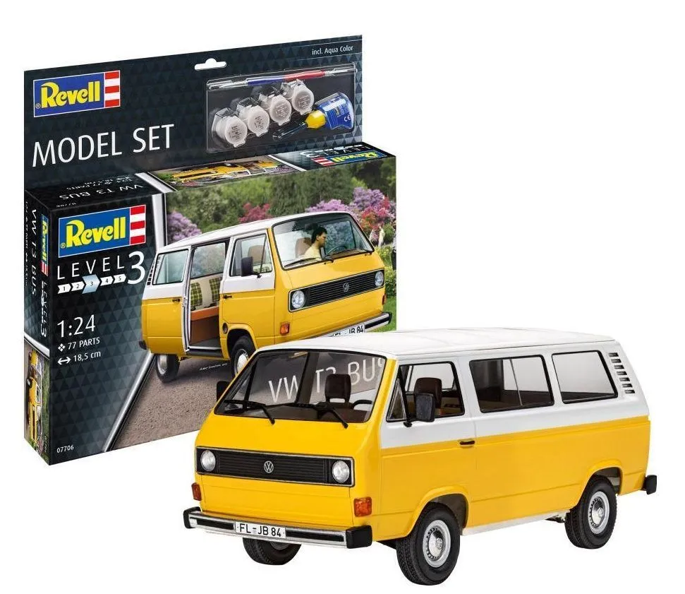 Revell 1/24 VW T3 Bus Starter Set # 67706 3 Revell 1/24 VW T3 Bus Starter Set # 67706