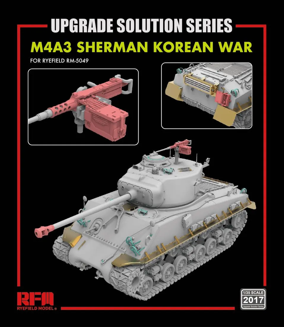 RFM Rye Field Models 1/35 M4A3 Sherman Korean War Detail Set # 2017 4 RFM Rye Field Models 1/35 M4A3 Sherman Korean War Detail Set # 2017 - Image 2
