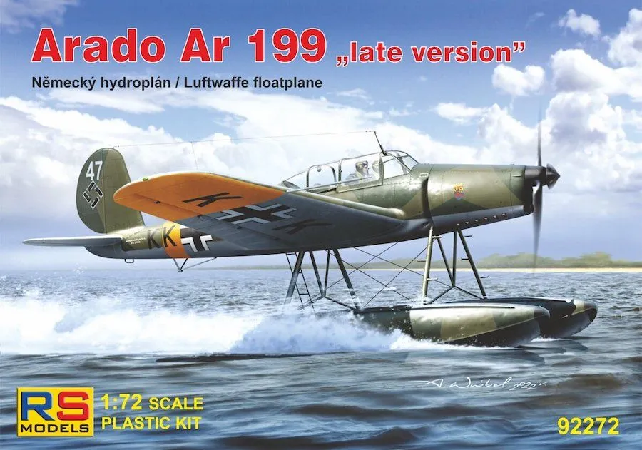 RS Models 1/72 Arado Ar-199 Late Version # 92272 3 RS Models 1/72 Arado Ar-199 Late Version # 92272