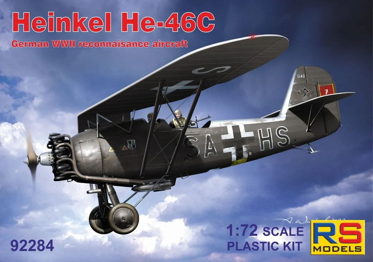 RS Models 1/72 Heinkel He-46C German Reconnaissance # 92284 3 RS Models 1/72 Heinkel He-46C German Reconnaissance # 92284