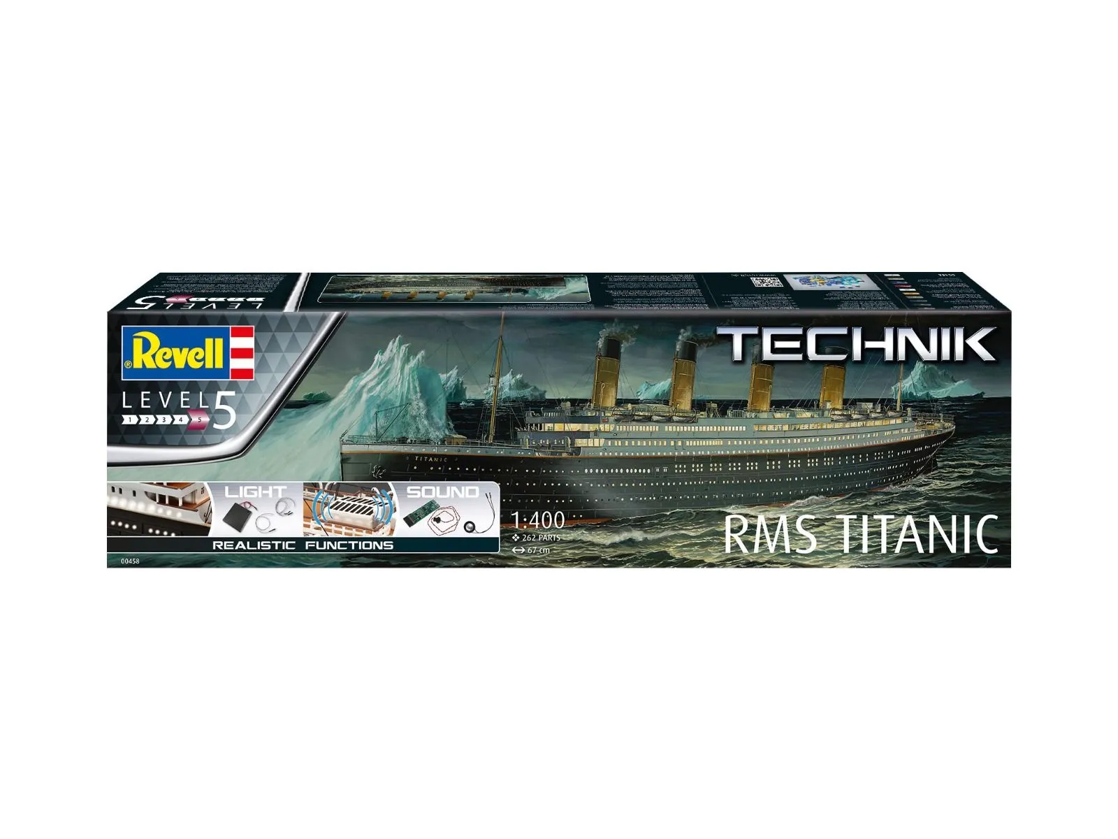 Revell 1/400 R.M.S Titanic Teckniks With Lights & Sounds # 00458 5 Revell 1/400 R.M.S Titanic Teckniks With Lights & Sounds # 00458 - Image 3
