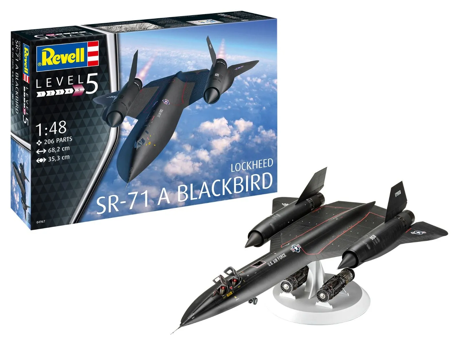 Revell 1/48 Lockheed SR-71 Blackbird # 04967 3 Revell 1/48 Lockheed SR-71 Blackbird # 04967