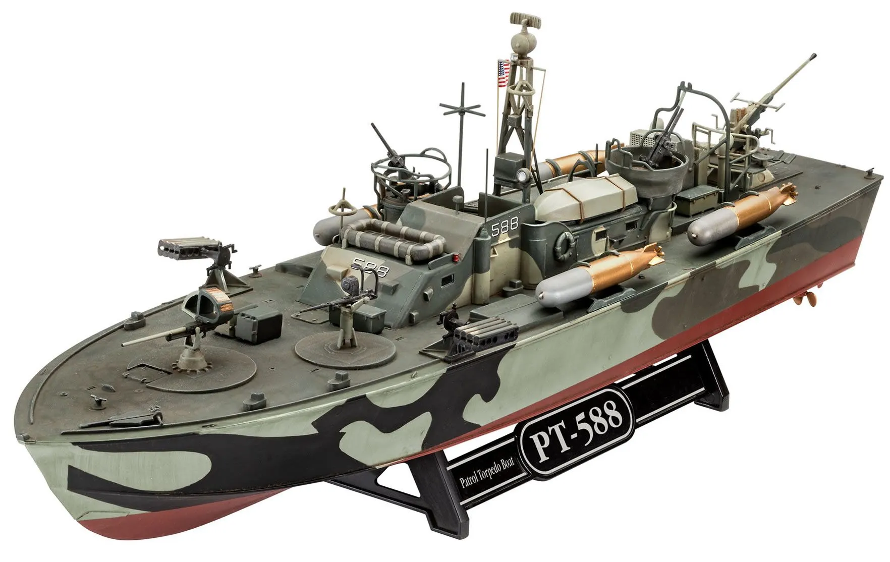 Revell 1/72 Patrol Torpedo Boat PT-588/PT-579 (Late) # 05165 3 Revell 1/72 Patrol Torpedo Boat PT-588/PT-579 (Late) # 05165