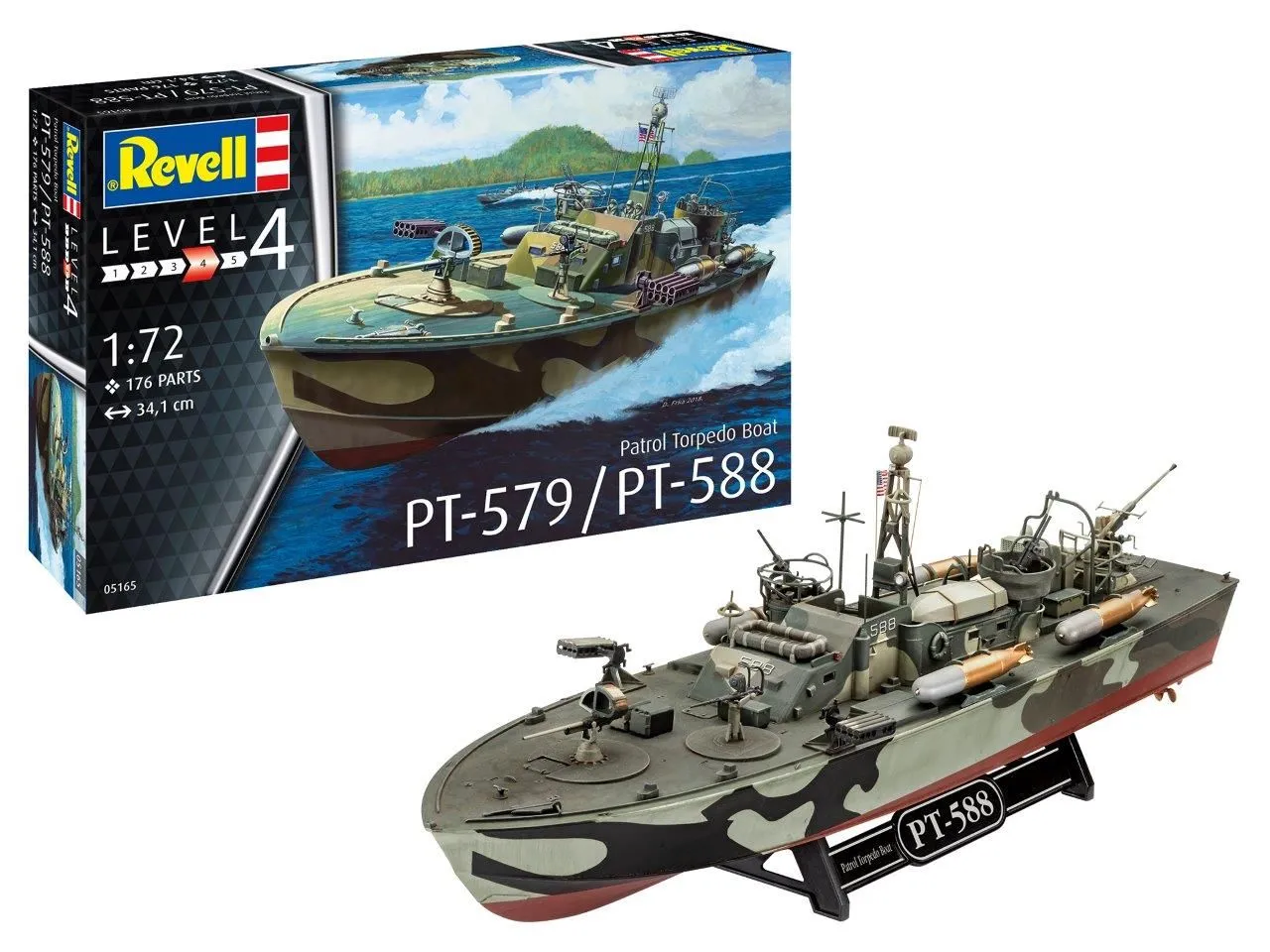 Revell 1/72 Patrol Torpedo Boat PT-588/PT-579 (Late) # 05165 12 Revell 1/72 Patrol Torpedo Boat PT-588/PT-579 (Late) # 05165 - Image 10