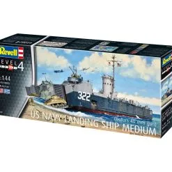 Revell 1/144 US Navy Landing Ship Medium (Bofors 40mm) # 05169 -Aircraft Kits Sales rv5169 7