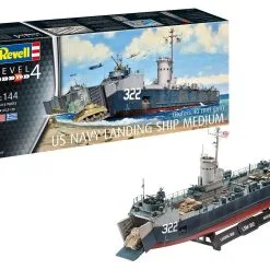 Revell 1/144 US Navy Landing Ship Medium (Bofors 40mm) # 05169 -Aircraft Kits Sales rv5169 8