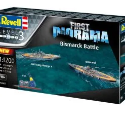 Revell 1/1200 First Diorama Set. H.M.S. King George V And Bismarck # 05668 -Aircraft Kits Sales rv5668 11