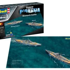 Revell 1/1200 First Diorama Set. H.M.S. King George V And Bismarck # 05668 -Aircraft Kits Sales rv5668 12