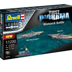 Revell 1/1200 First Diorama Set. H.M.S. King George V And Bismarck # 05668 -Aircraft Kits Sales rv5668 9