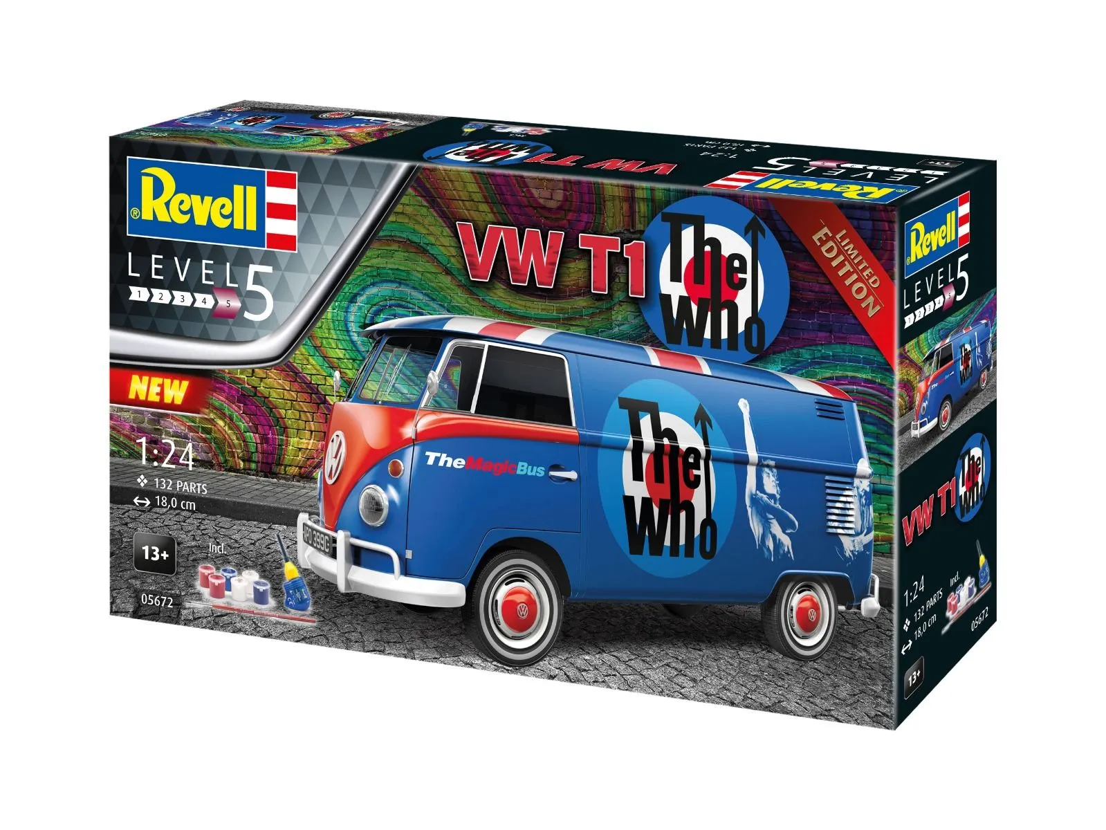 Revell 1/24 VW T1 Van 'The Who' Gift Set Limited Edition # 05672 14 Revell 1/24 VW T1 Van 'The Who' Gift Set Limited Edition # 05672 - Image 12