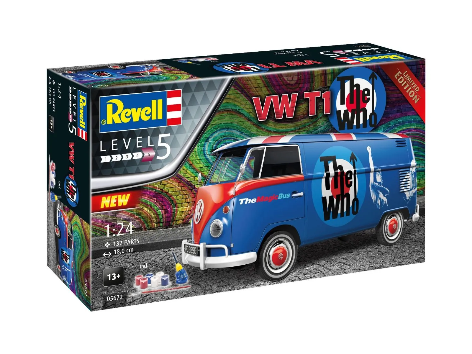 Revell 1/24 VW T1 Van 'The Who' Gift Set Limited Edition # 05672 12 Revell 1/24 VW T1 Van 'The Who' Gift Set Limited Edition # 05672 - Image 10