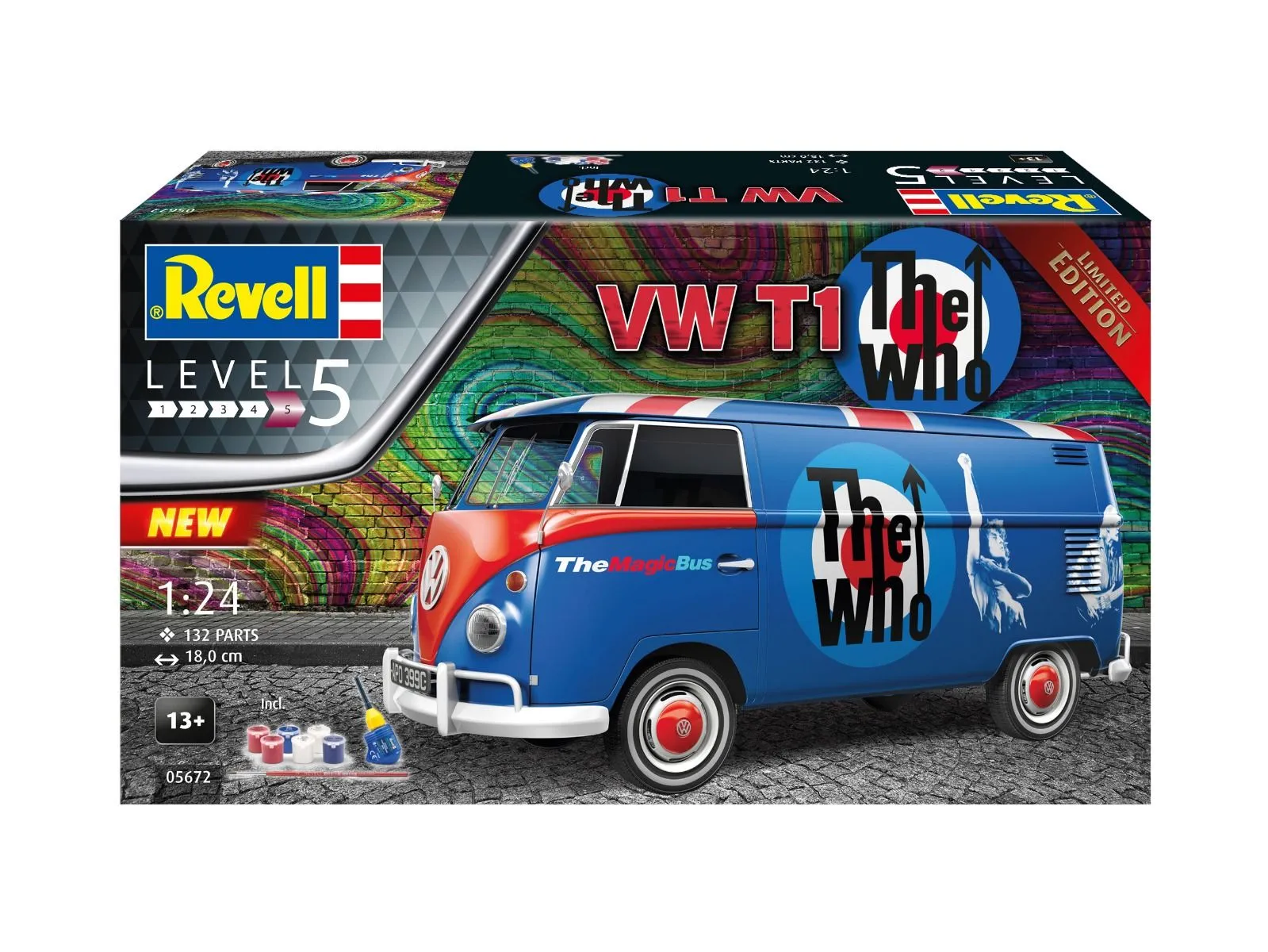 Revell 1/24 VW T1 Van 'The Who' Gift Set Limited Edition # 05672 13 Revell 1/24 VW T1 Van 'The Who' Gift Set Limited Edition # 05672 - Image 11