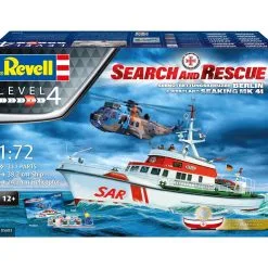 Revell 1/72 SAR 'Goodbye' DGzRS ‘Berlin’ (formally ‘Arkona’) And Westland Seaking Mk.41 Gift Set # 05683 -Aircraft Kits Sales rv5683 19