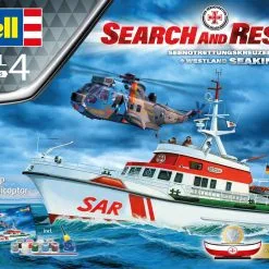Revell 1/72 SAR 'Goodbye' DGzRS ‘Berlin’ (formally ‘Arkona’) And Westland Seaking Mk.41 Gift Set # 05683 -Aircraft Kits Sales rv5683 19s