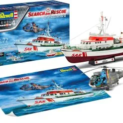Revell 1/72 SAR 'Goodbye' DGzRS ‘Berlin’ (formally ‘Arkona’) And Westland Seaking Mk.41 Gift Set # 05683 -Aircraft Kits Sales rv5683 25 1