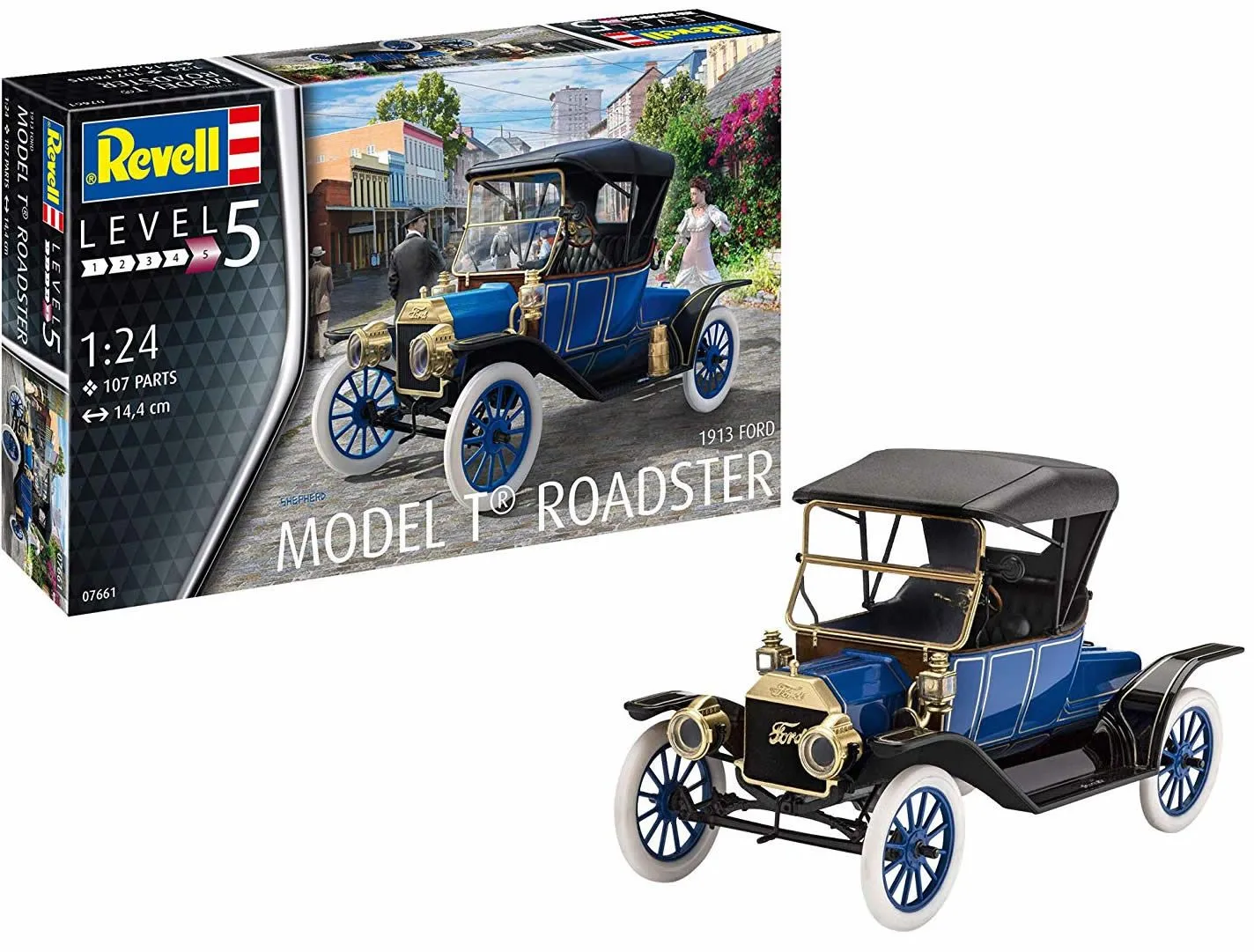 Revell 1/24 Ford Model T Roadster (1913) # 07661 3 Revell 1/24 Ford Model T Roadster (1913) # 07661