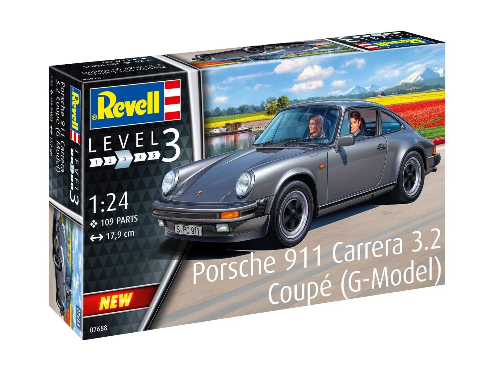 Revell 1/24 Porsche 911 Carrera 3.2 G Model Coupe NEW TOOL # 07688 11 Revell 1/24 Porsche 911 Carrera 3.2 G Model Coupe NEW TOOL # 07688 - Image 9