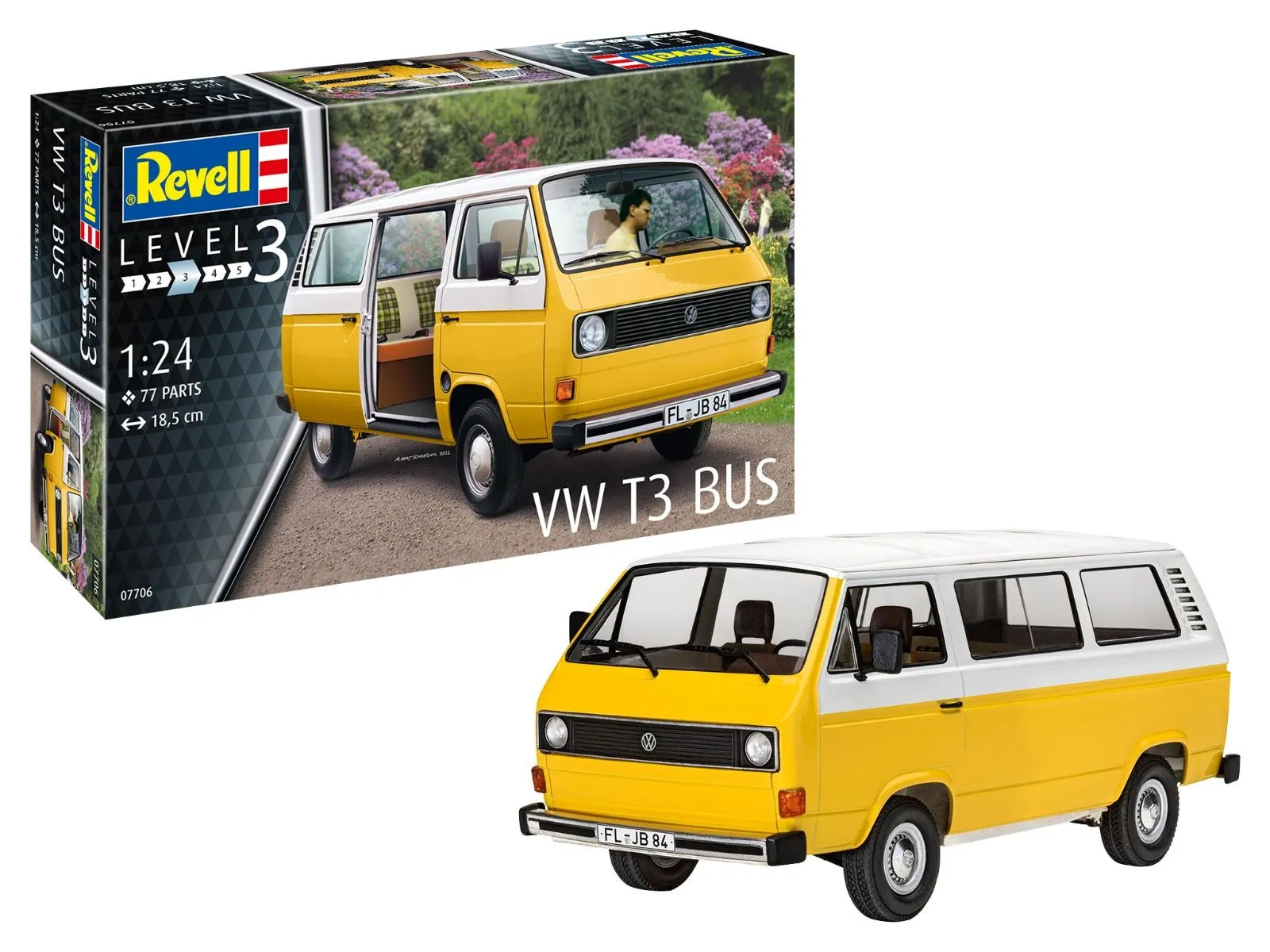 Revell 1/24 VW T3 Bus # 07706 3 Revell 1/24 VW T3 Bus # 07706