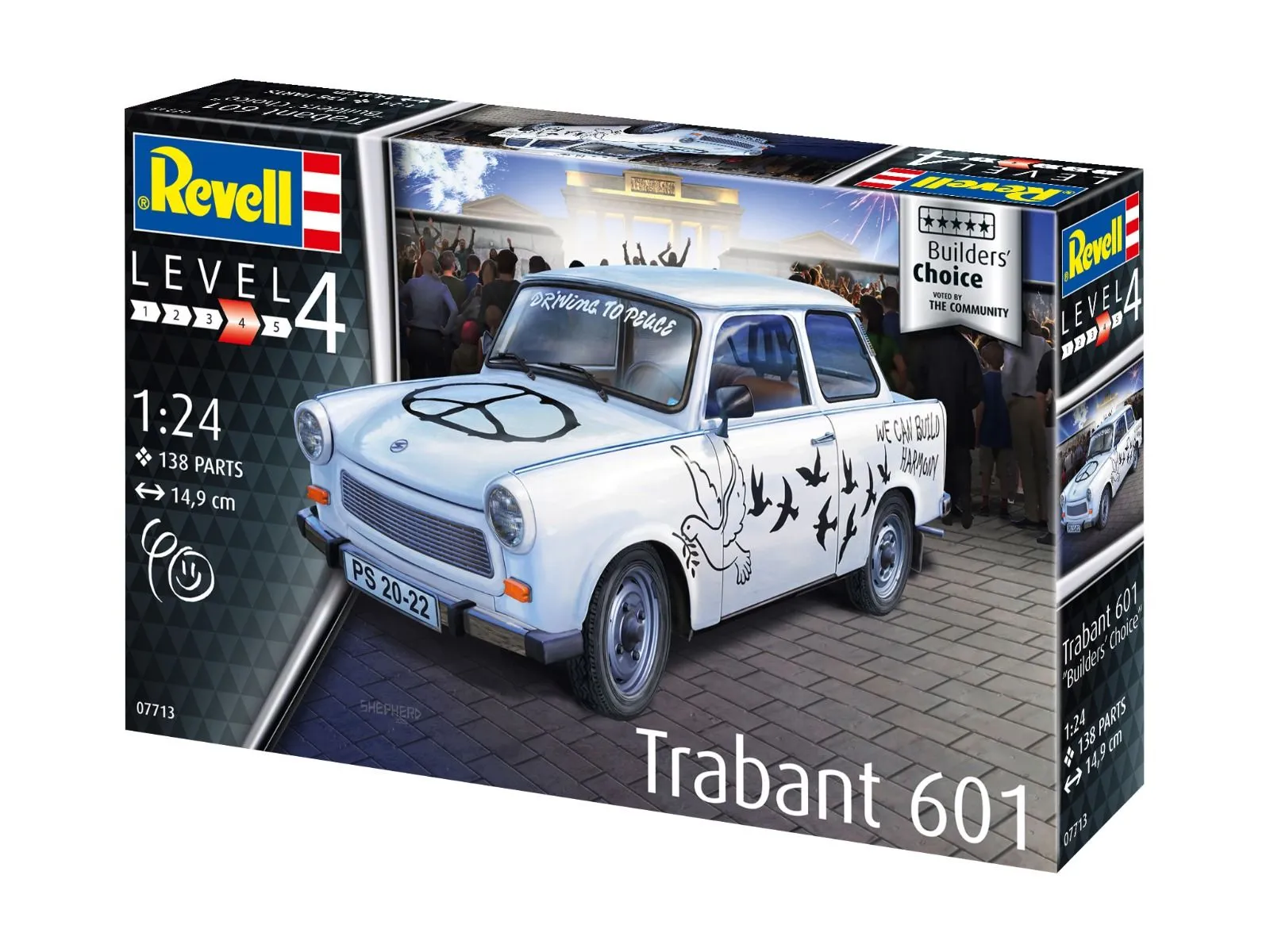 Revell 1/24 Trabant 601S Builders Choice # 07713 10 Revell 1/24 Trabant 601S Builders Choice # 07713 - Image 8