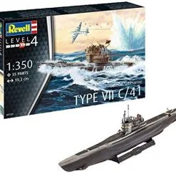 Revell 1/350 German Submarine Type VIIC/41 # 05154 21 Revell 1/350 German Submarine Type VIIC/41 # 05154 -Aircraft Kits Sales rvl05154