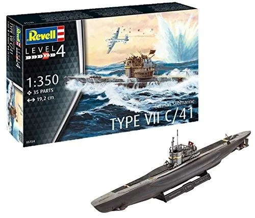 Revell 1/350 German Submarine Type VIIC/41 # 05154 12 Revell 1/350 German Submarine Type VIIC/41 # 05154 - Image 10