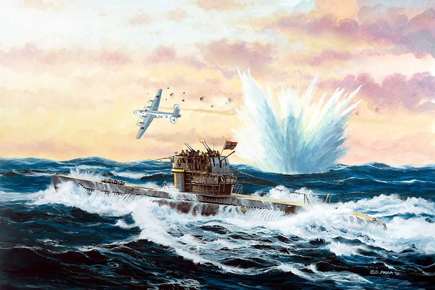 Revell 1/350 German Submarine Type VIIC/41 # 05154 10 Revell 1/350 German Submarine Type VIIC/41 # 05154 - Image 8