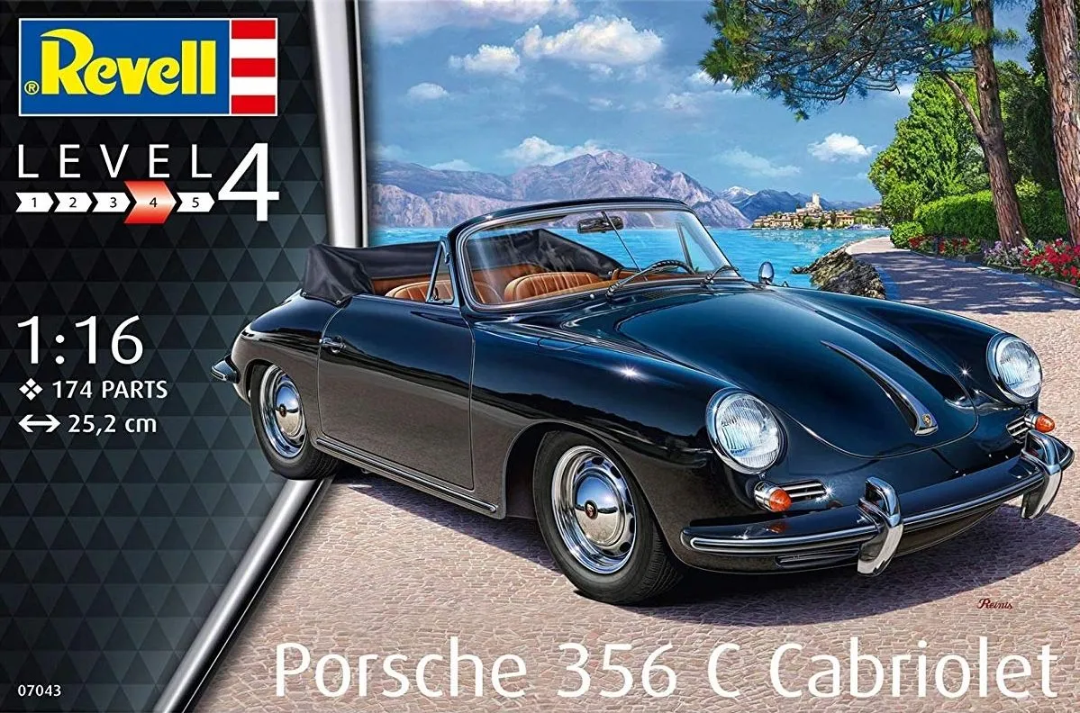 Revell 1/16 Porsche 356 Cabriolet # 07043 14 Revell 1/16 Porsche 356 Cabriolet # 07043 - Image 12