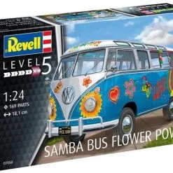 Revell 1/24 VW T1 Samba Bus Flower Power # 07050 -Aircraft Kits Sales rvl07050pic4