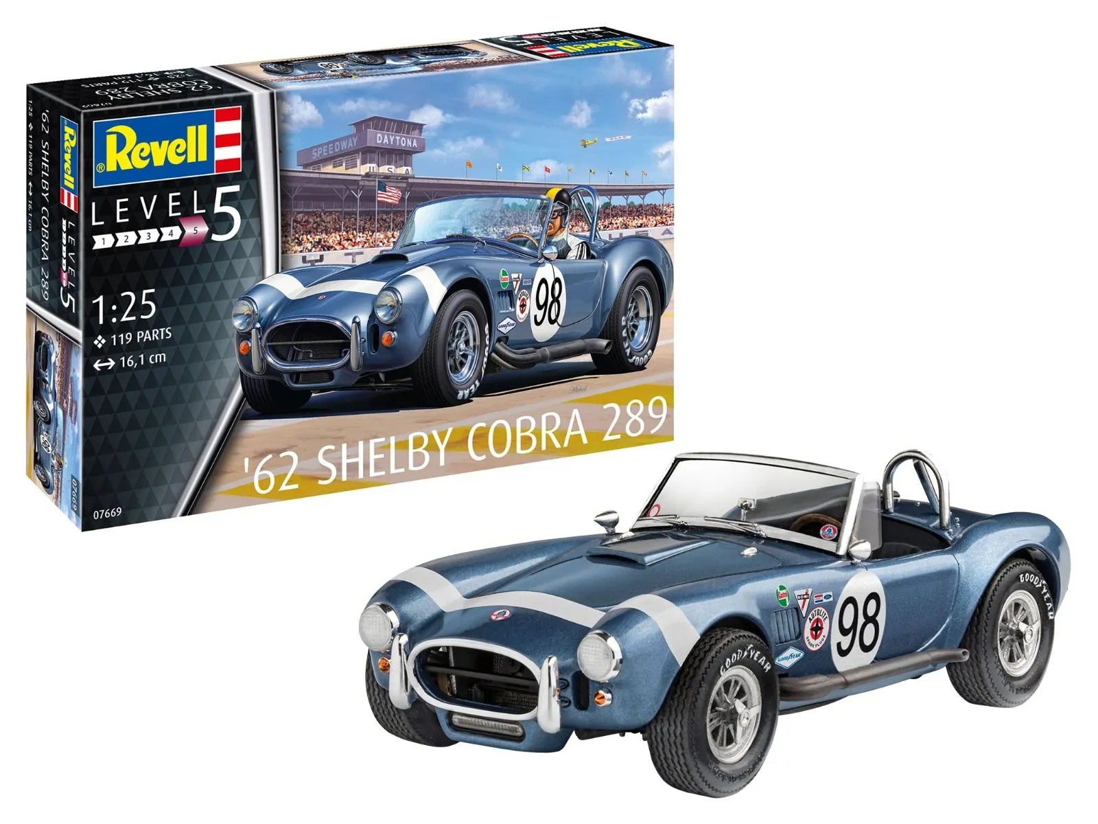 Revell 1/25 1962 AC Cobra 289 # 07669 3 Revell 1/25 1962 AC Cobra 289 # 07669