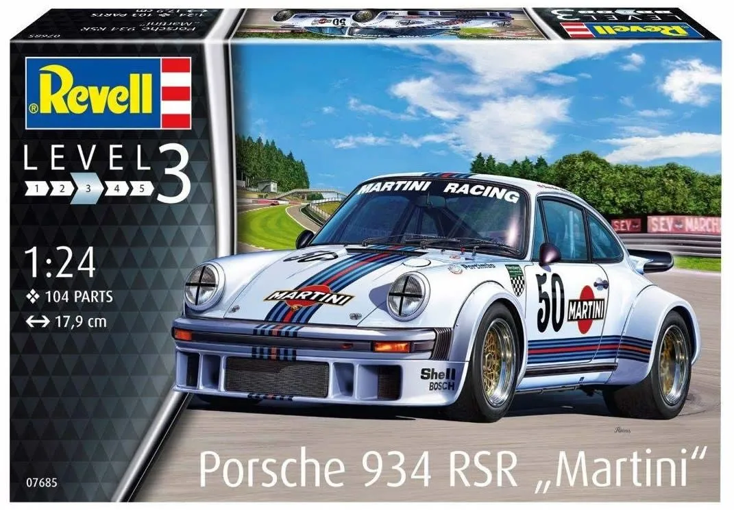 Revell 1/24 Porsche 934 RSR Martini # 07685 11 Revell 1/24 Porsche 934 RSR Martini # 07685 - Image 9