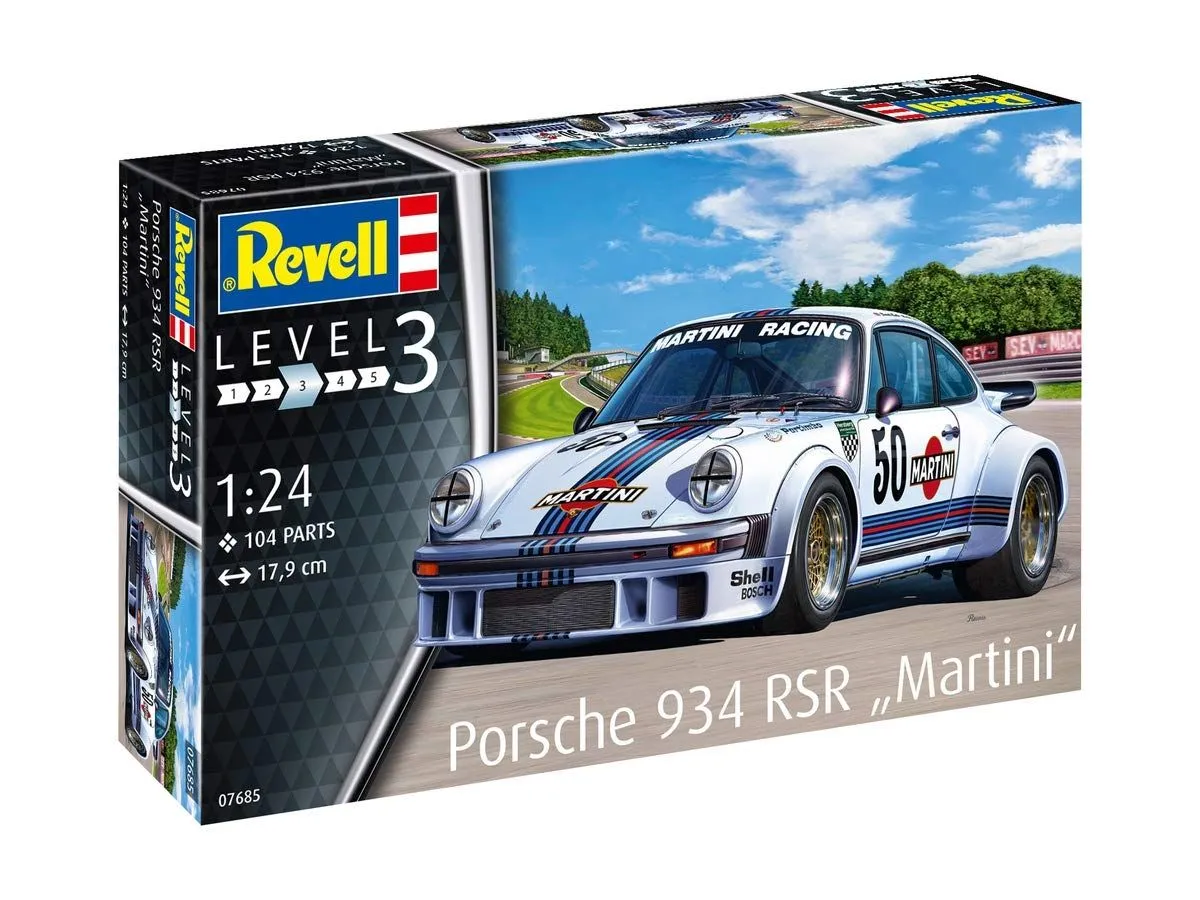Revell 1/24 Porsche 934 RSR Martini # 07685 8 Revell 1/24 Porsche 934 RSR Martini # 07685 - Image 6