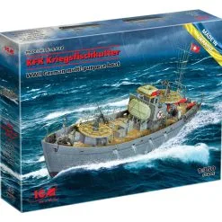 ICM 1/350 KFK Kriegsfischkutter WWII German Multi-Purpose Boat # S018 12 ICM 1/350 KFK Kriegsfischkutter WWII German Multi-Purpose Boat # S018 -Aircraft Kits Sales s018 260x190x35