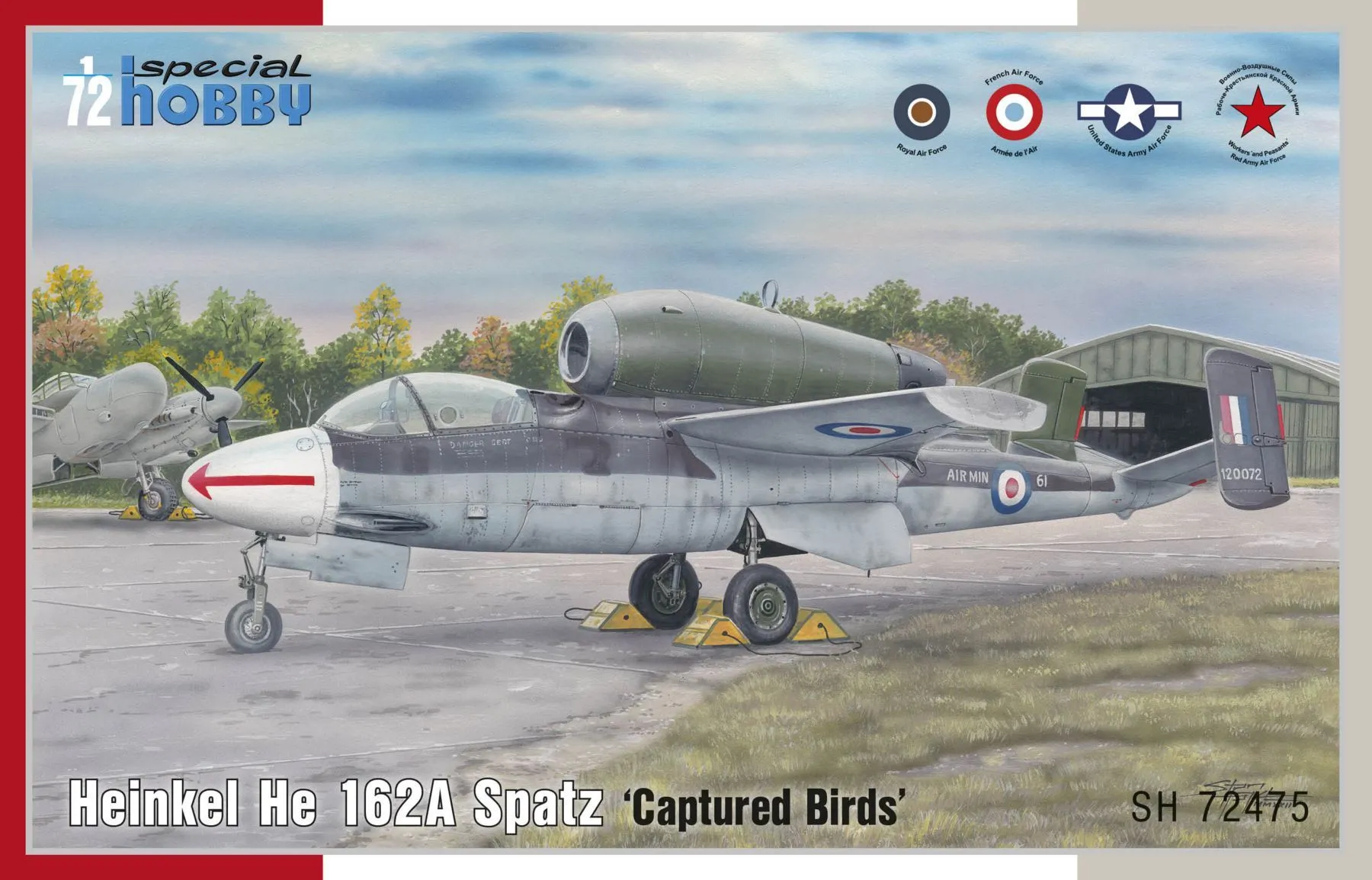 Special Hobby 1/72 Heinkel He-162A Spatz 'Captured Birds' # 72475 3 Special Hobby 1/72 Heinkel He-162A Spatz 'Captured Birds' # 72475