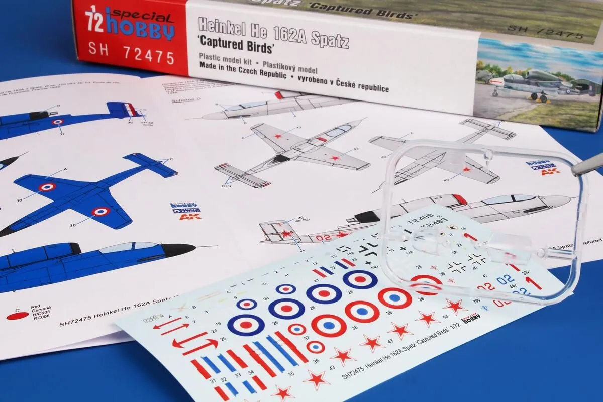 Special Hobby 1/72 Heinkel He-162A Spatz 'Captured Birds' # 72475 8 Special Hobby 1/72 Heinkel He-162A Spatz 'Captured Birds' # 72475 - Image 6