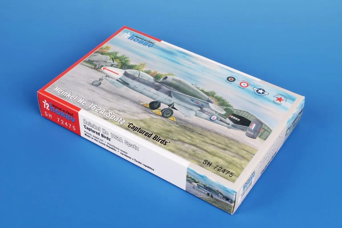 Special Hobby 1/72 Heinkel He-162A Spatz 'Captured Birds' # 72475 9 Special Hobby 1/72 Heinkel He-162A Spatz 'Captured Birds' # 72475 - Image 7