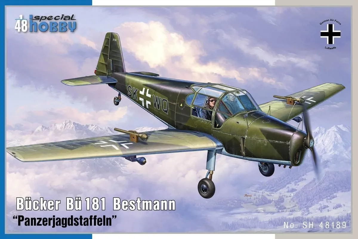 Special Hobby 1/48 Bucker Bu-181 Bestmann 'Panzerjagdstaffell' # 48189 3 Special Hobby 1/48 Bucker Bu-181 Bestmann 'Panzerjagdstaffell' # 48189