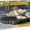 Zvezda 1/35 Soviet Tank Destroyer SU-122 # 3691 -Aircraft Kits Sales sovetskiy istrebitel tankov su 122