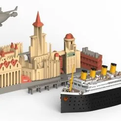 EModels Suyata Cartoon Series Titanic - Port Scene & Flying Machine # SL002 -Aircraft Kits Sales sysl002 3