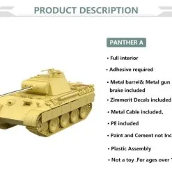 EModels Suyata 1/48 Panther A W/ Zimmerit & Full Interior # SN003 -Aircraft Kits Sales sysn003n 4