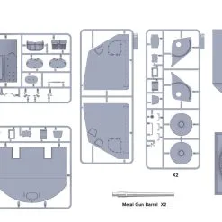 Takom 1/35 Mk 38 5''/38 Twin Gun Mount # 02146 -Aircraft Kits Sales tak02146 3