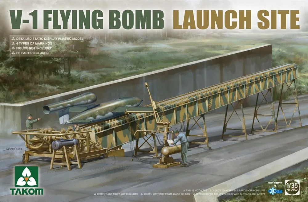 Takom 1/35 V-1 Flying Bomb Launch Site # 02152 3 Takom 1/35 V-1 Flying Bomb Launch Site # 02152