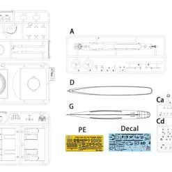 Takom 1/700 USS Southerland DD-743 Gearing Class Destroyer 1945 (Full Hull) # SP7057 -Aircraft Kits Sales taksp7057 3