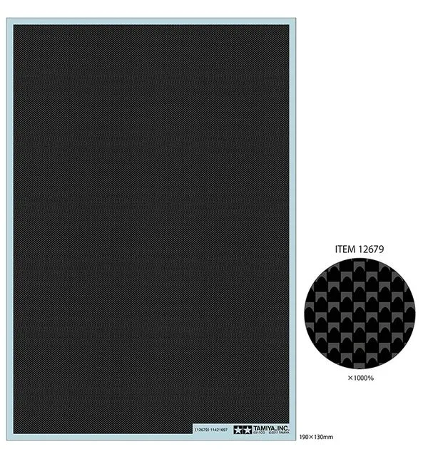Tamiya 1/24 Carbon Pattern Decal Set - Plain Weave/Fine # 12679 3 Tamiya 1/24 Carbon Pattern Decal Set - Plain Weave/Fine # 12679
