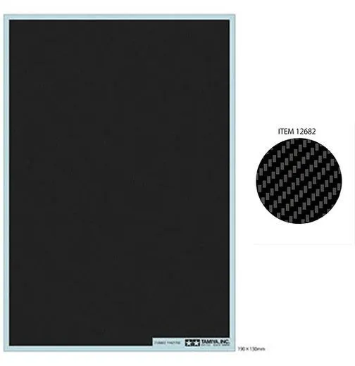 Tamiya 1/24 Carbon Decal Fine Twill Weave # 12682 3 Tamiya 1/24 Carbon Decal Fine Twill Weave # 12682