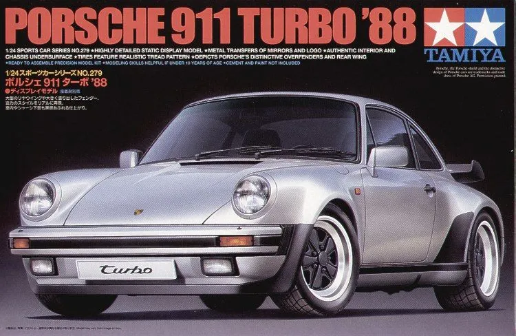 Tamiya 1/24 Porsche 911 Turbo 88 # 24279 - Plastic Model Kit 3 Tamiya 1/24 Porsche 911 Turbo 88 # 24279 - Plastic Model Kit