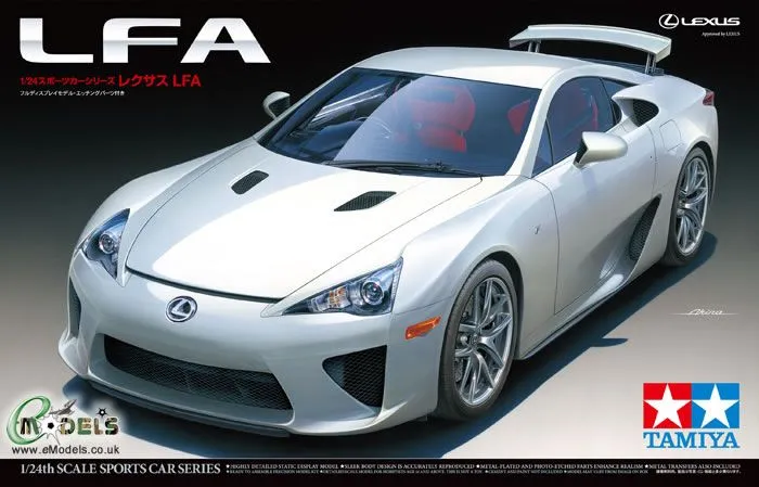 Tamiya 1/24 LEXUS LFA # 24319 - Plastic Model Kit 8 Tamiya 1/24 LEXUS LFA # 24319 - Plastic Model Kit - Image 6