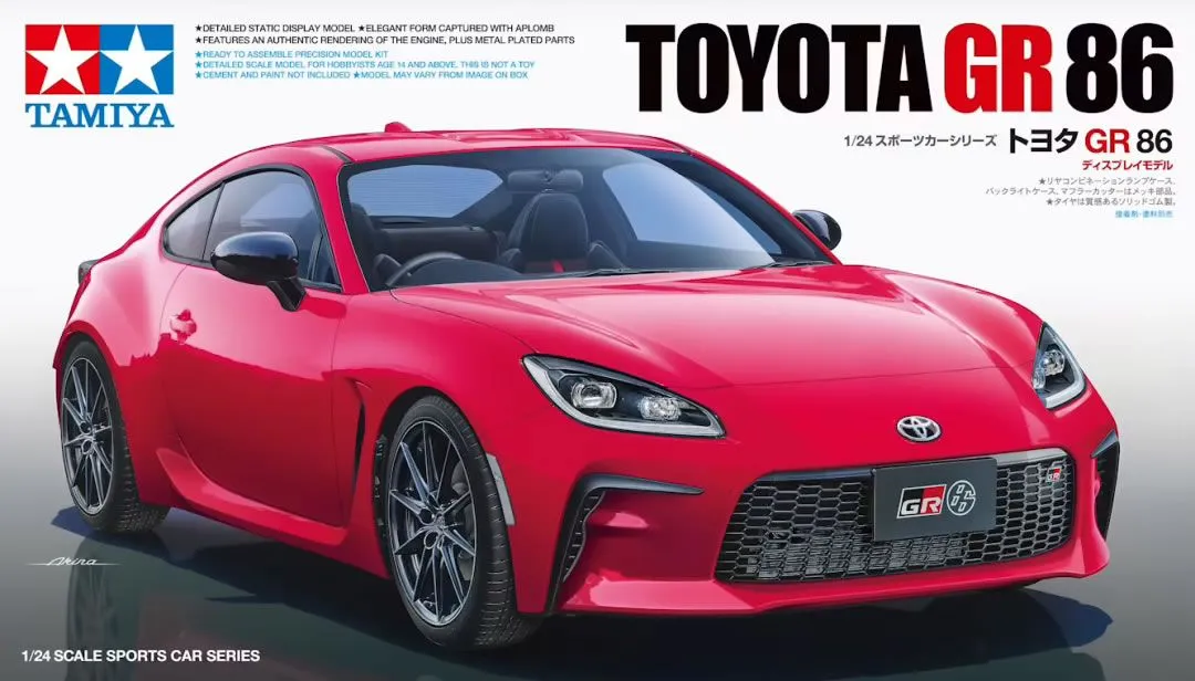 Tamiya 1/24 Toyota GR 86 # 24361 3 Tamiya 1/24 Toyota GR 86 # 24361