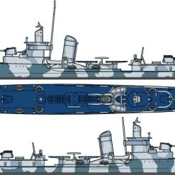 Tamiya 1/700 Navy Destroyer DD412 Hammann # 31911 - Plastic Model Kit -Aircraft Kits Sales tam31911 1 1