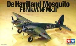Tamiya 1/72 De Havilland Mosquito FB Mk.VI/NF Mk.II # 60747 - Plastic Model Kit