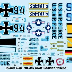 Trumpeter 1/48 Sikorsky HH-34J USAF Combat Rescue (ex-Gallery) # 02884 -Aircraft Kits Sales trm02884 2
